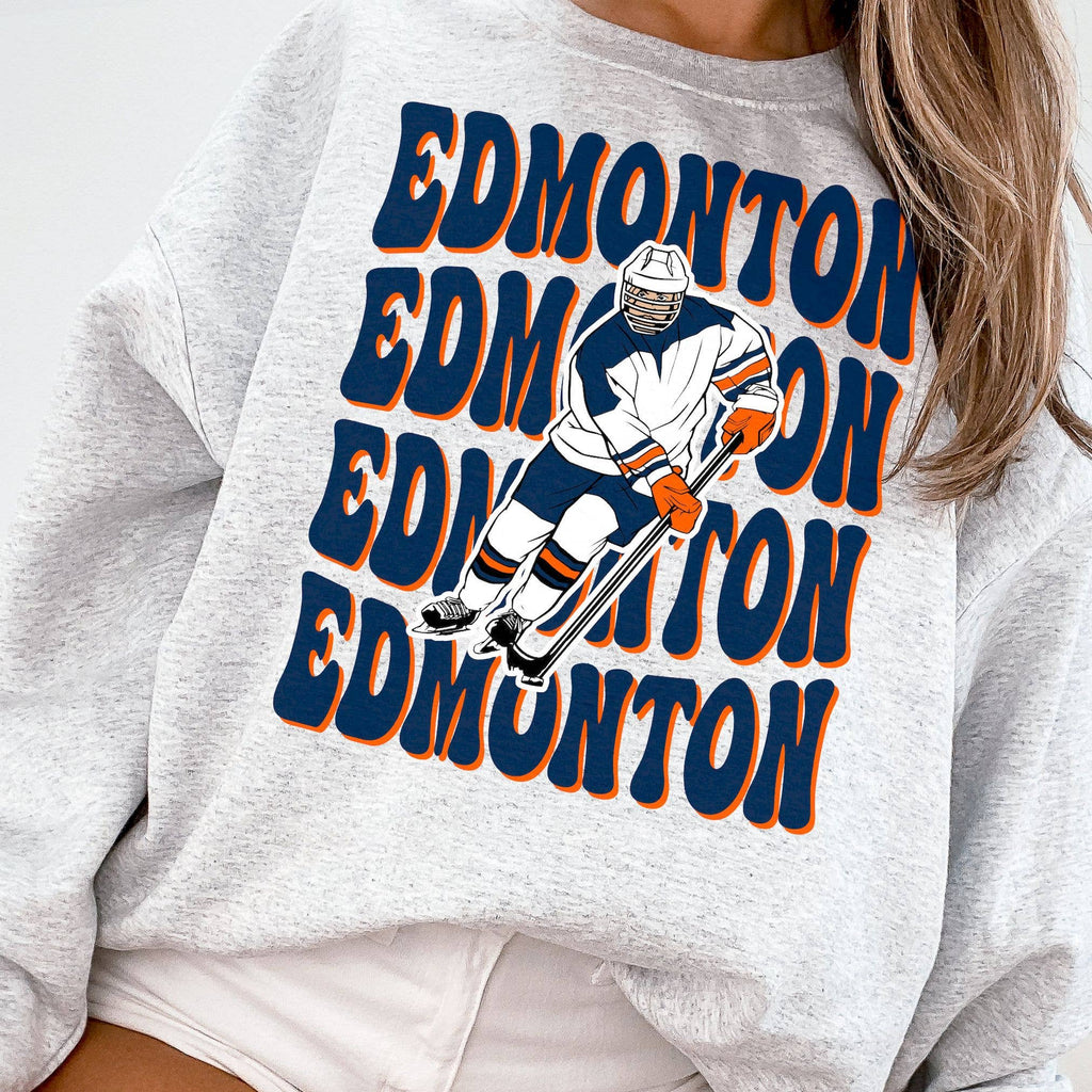 Vintage Edmonton Oilers 1979 Retro Hockey Fan - Adult & Kids T-Shirts, Sweatshirts & Hoodies apparel design preview 1