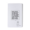 Cheaper Than Therapy Notebook - Adult & Kids T-Shirts, Sweatshirts & Hoodies apparel design preview 1