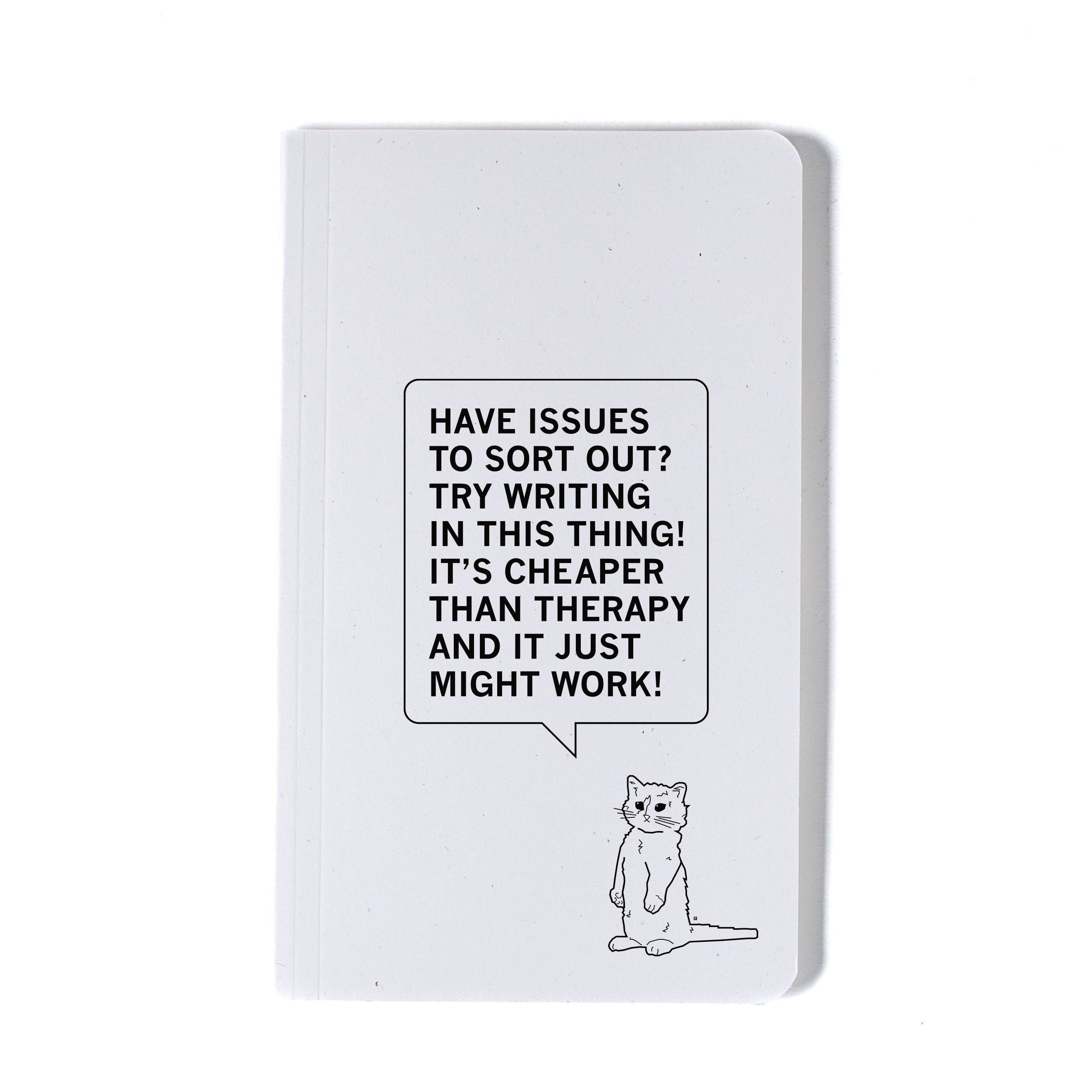 Cheaper Than Therapy Notebook - Adult & Kids T-Shirts, Sweatshirts & Hoodies apparel design preview 1