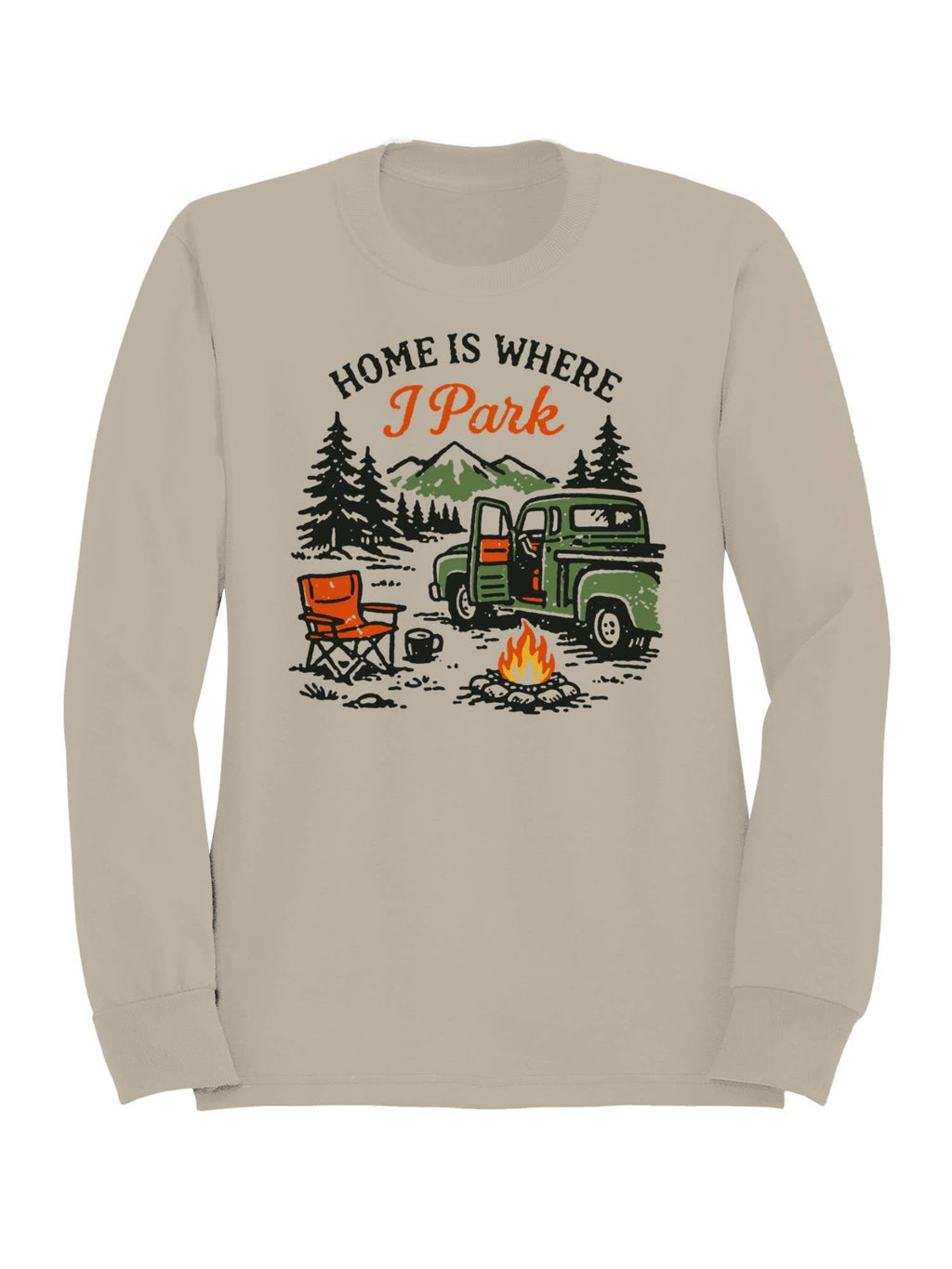 Roadtrip USA Home Is Where I Park Graphic Men's - Adult & Kids T-Shirts, Sweatshirts & Hoodies apparel design preview 1