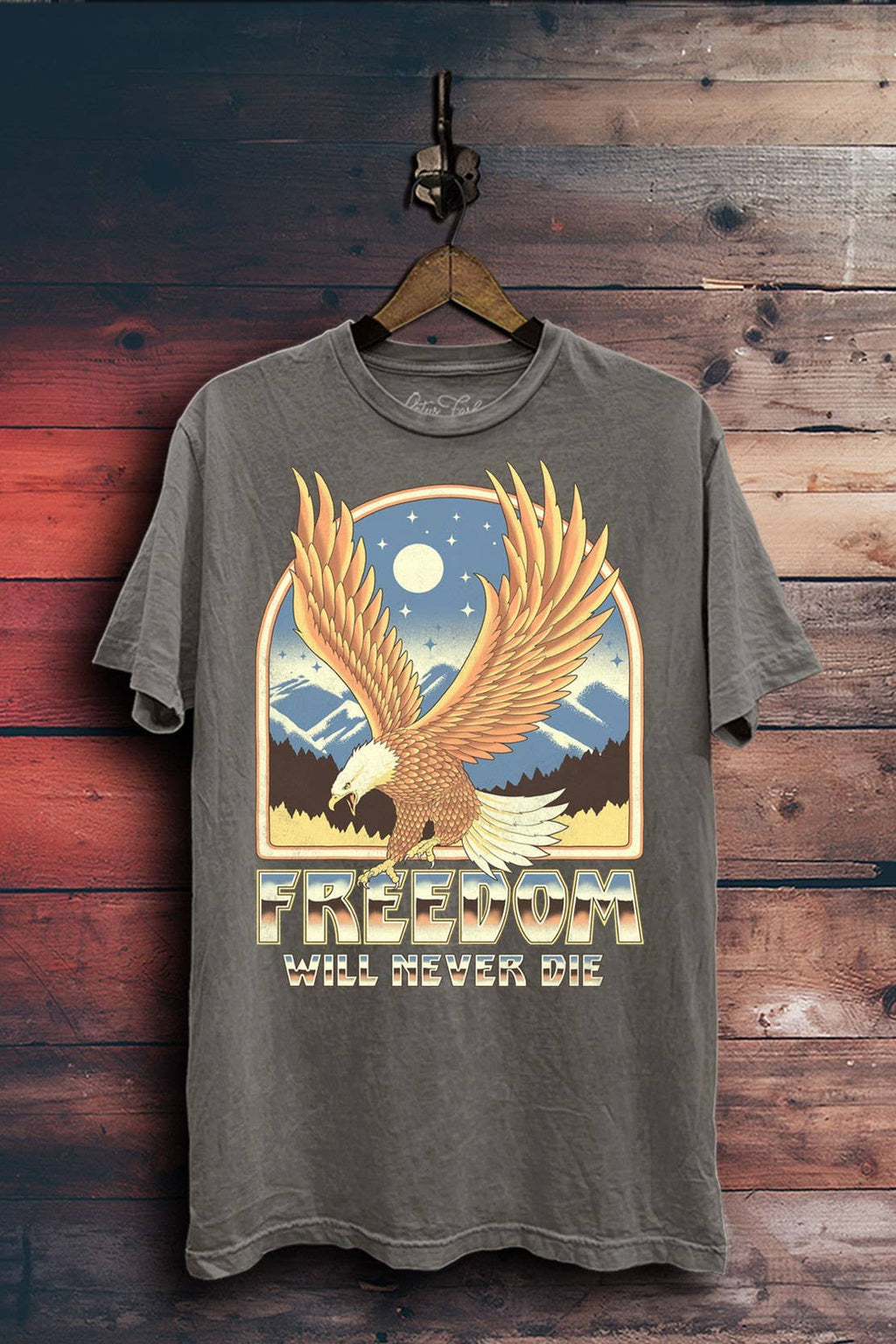 Freedom Will Never Die Eagle Graphic Top - Adult & Kids T-Shirts, Sweatshirts & Hoodies apparel design preview 1