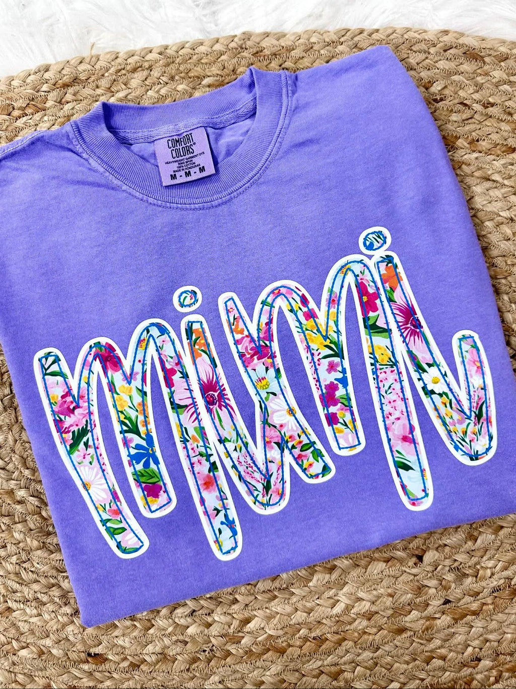 Custom Spring Floral 2 Blue Dtf - Adult & Kids T-Shirts, Sweatshirts & Hoodies apparel design preview 1