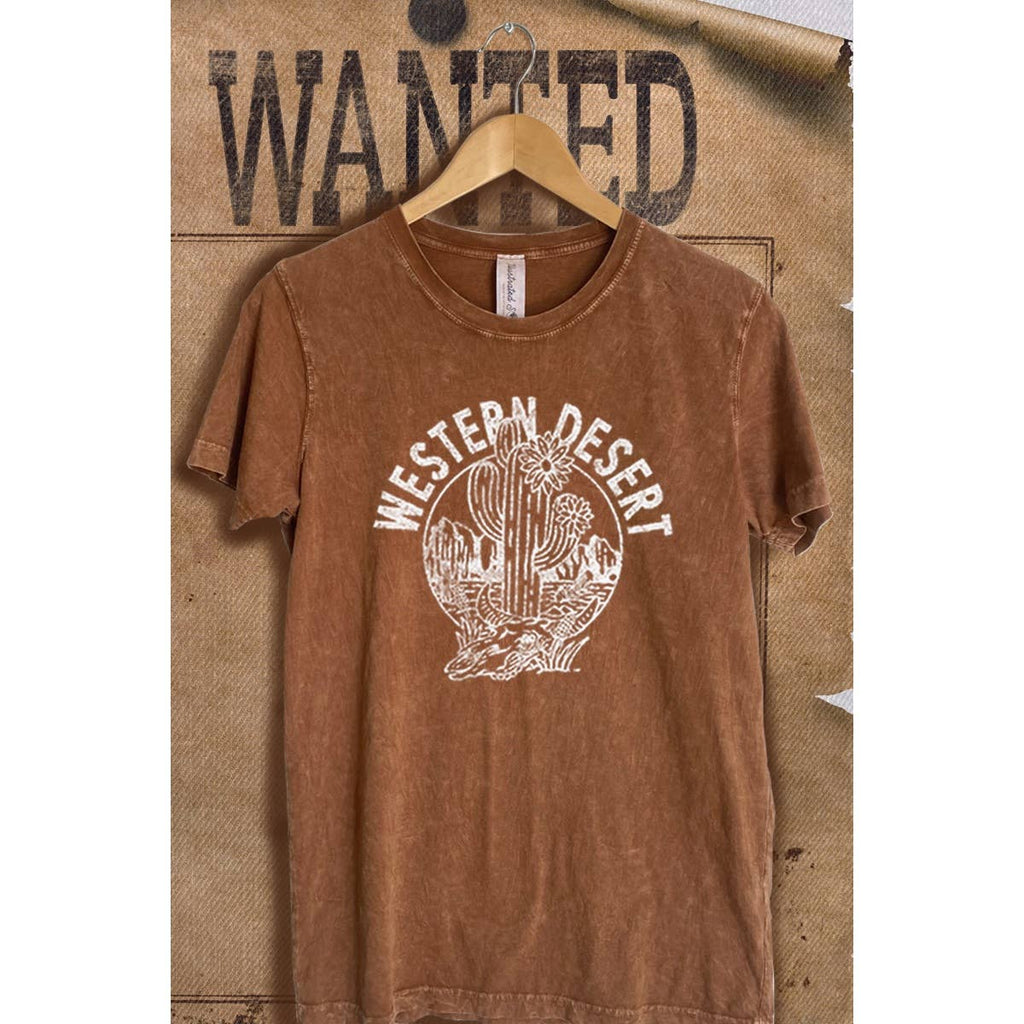 Western Desert Vintage Mineral Wash Graphic - Adult & Kids T-Shirts, Sweatshirts & Hoodies apparel design preview 1