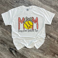 Mom Sorry Can'T Softball Bye On White - Adult & Kids T-Shirts, Sweatshirts & Hoodies apparel design preview 1