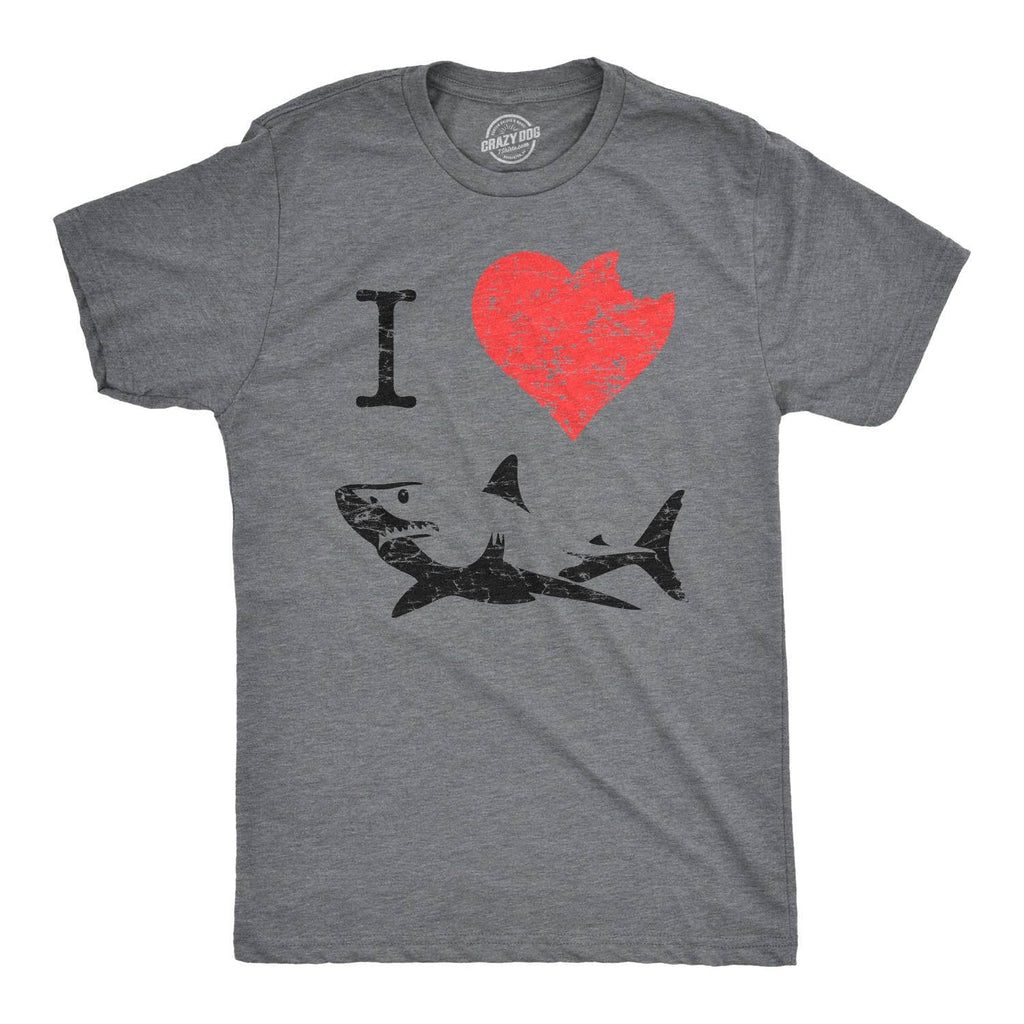 I Love Sharks Men's - Adult & Kids T-Shirts, Sweatshirts & Hoodies apparel design preview 1