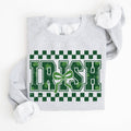 Irish Checkered Shamrock Lucky St Patrick's Day - Adult & Kids T-Shirts, Sweatshirts & Hoodies apparel design preview 1