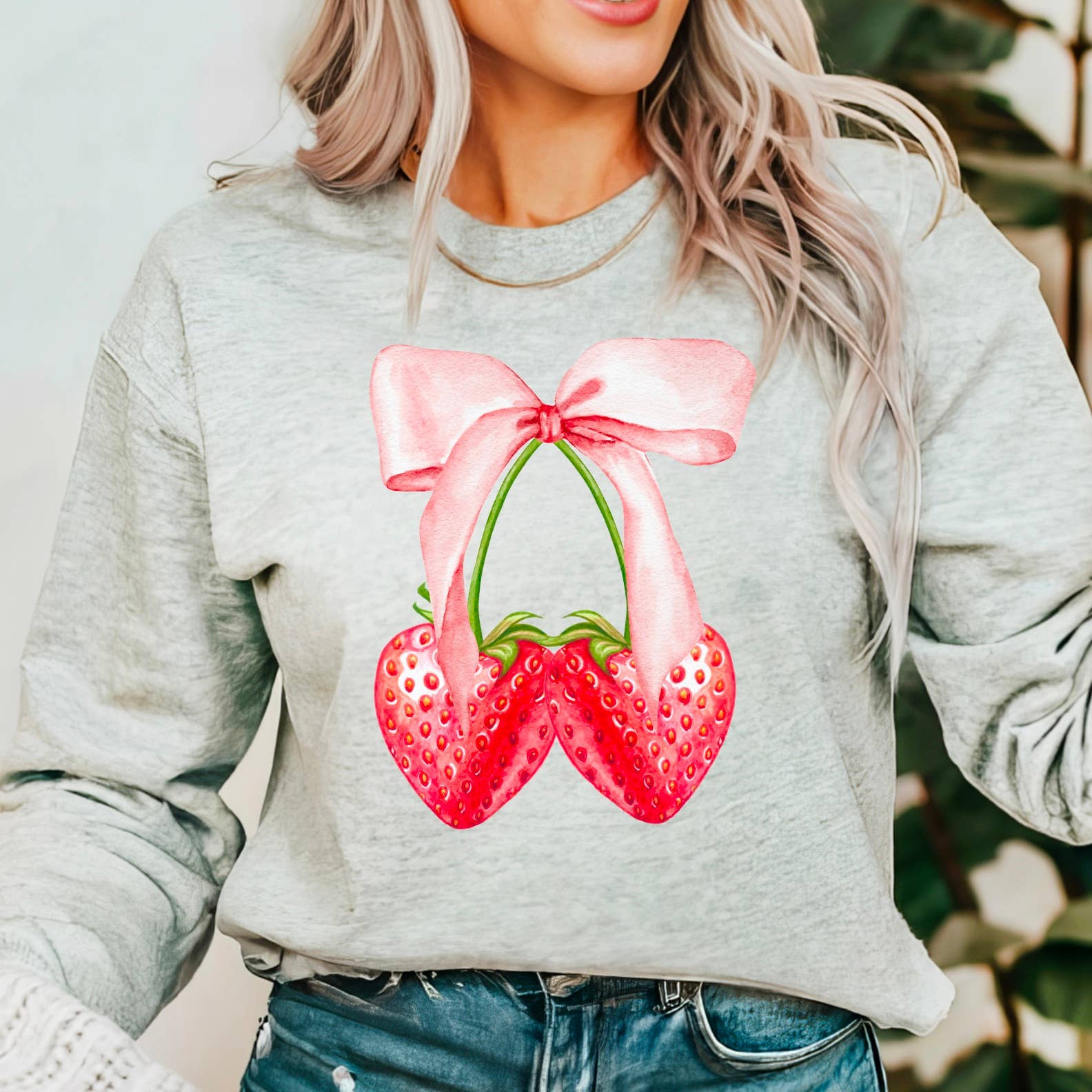 Coquette Strawberry's Screen Print - Adult & Kids T-Shirts, Sweatshirts & Hoodies apparel design preview 1