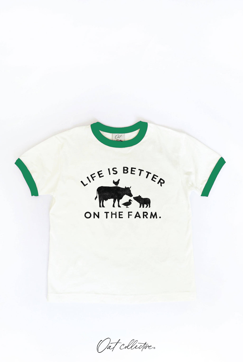 Life Is Better On the Farm Toddler Ringer Graphic Top - Adult & Kids T-Shirts, Sweatshirts & Hoodies apparel design preview 1