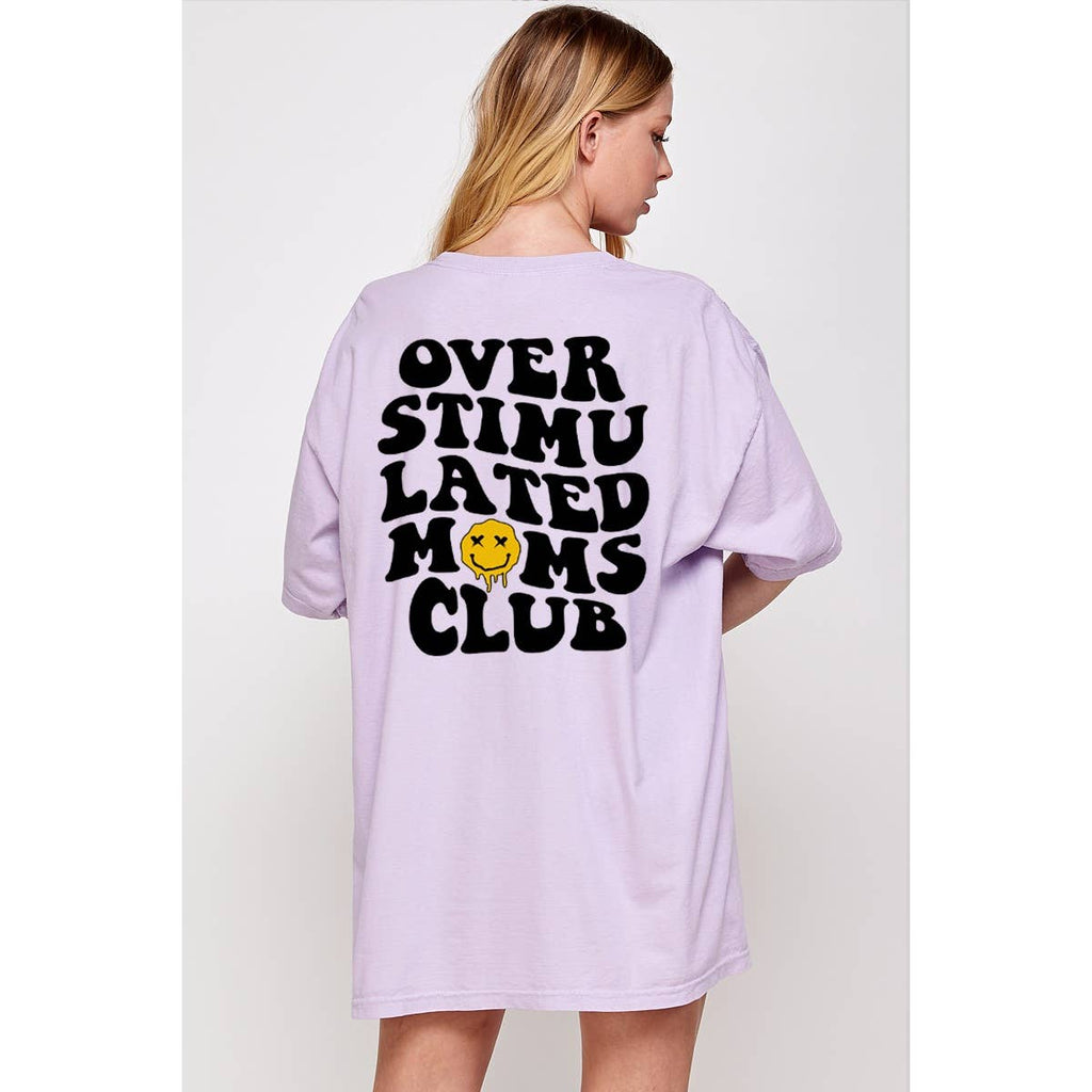 Overstimulated Moms Club Vintage Oversized - Adult & Kids T-Shirts, Sweatshirts & Hoodies apparel design preview 1