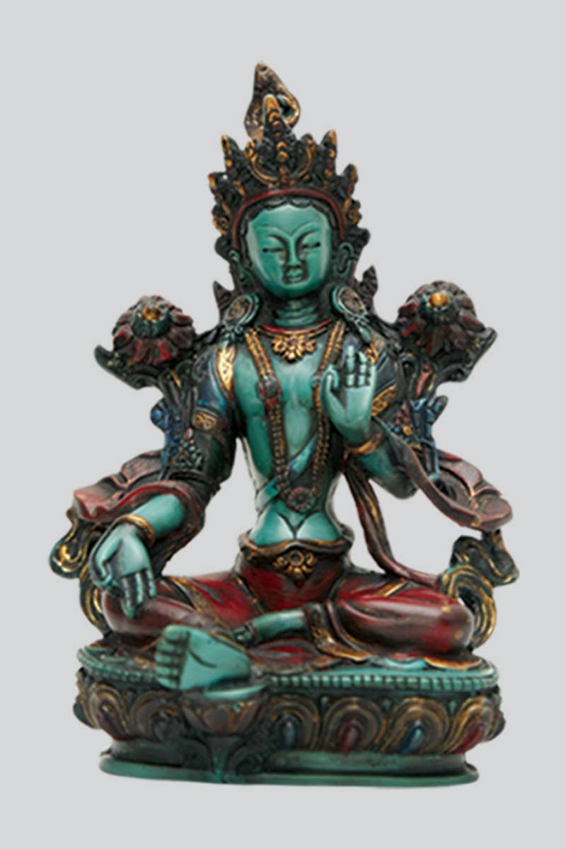 Green Tara Resin Statue (CL-108) - Adult & Kids T-Shirts, Sweatshirts & Hoodies apparel design preview 1
