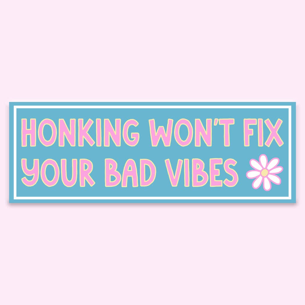 Honking Bad Vibes Sticker Decal, Funny Car Bumper - Adult & Kids T-Shirts, Sweatshirts & Hoodies apparel design preview 1