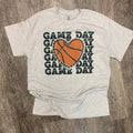 Basketball Game Day Stacked On Ash Gray - Adult & Kids T-Shirts, Sweatshirts & Hoodies apparel design preview 1