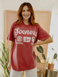 Ou Sooners Sec Tap Crimson Comfort Colors - Adult & Kids T-Shirts, Sweatshirts & Hoodies apparel design preview 1
