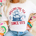 Spilling the Tea Since 1773 July 4th Graphic Gildan - Adult & Kids T-Shirts, Sweatshirts & Hoodies apparel design preview 1