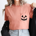 Jack O Lantern Cute Halloween Comfort Colors Pocket - Adult & Kids T-Shirts, Sweatshirts & Hoodies apparel design preview 1