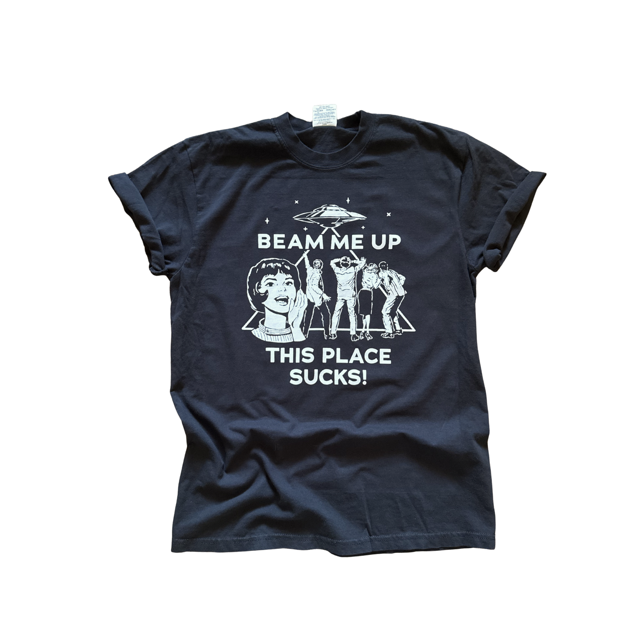 Beam Me Up This Place Sucks Graphic - Adult & Kids T-Shirts, Sweatshirts & Hoodies apparel design preview 1