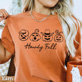 Howdy Fall Women'S Graphic Comfort Color - Adult & Kids T-Shirts, Sweatshirts & Hoodies apparel design preview 1