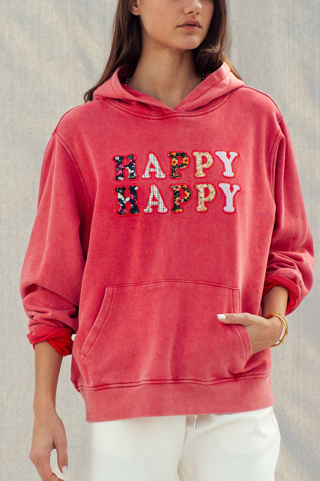 "Happy Vintage Washed - Adult & Kids T-Shirts, Sweatshirts & Hoodies apparel design preview 1