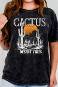 Cactus Feel the Sunset Mineral Graphic - Adult & Kids T-Shirts, Sweatshirts & Hoodies apparel design preview 1