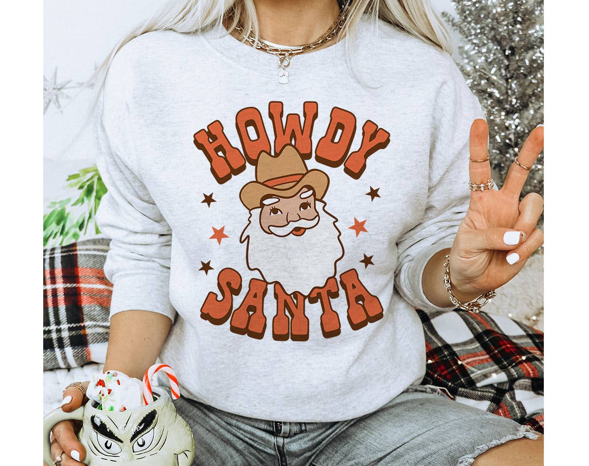 Howdy Santa Funny Christmas - Adult & Kids T-Shirts, Sweatshirts & Hoodies apparel design preview 1