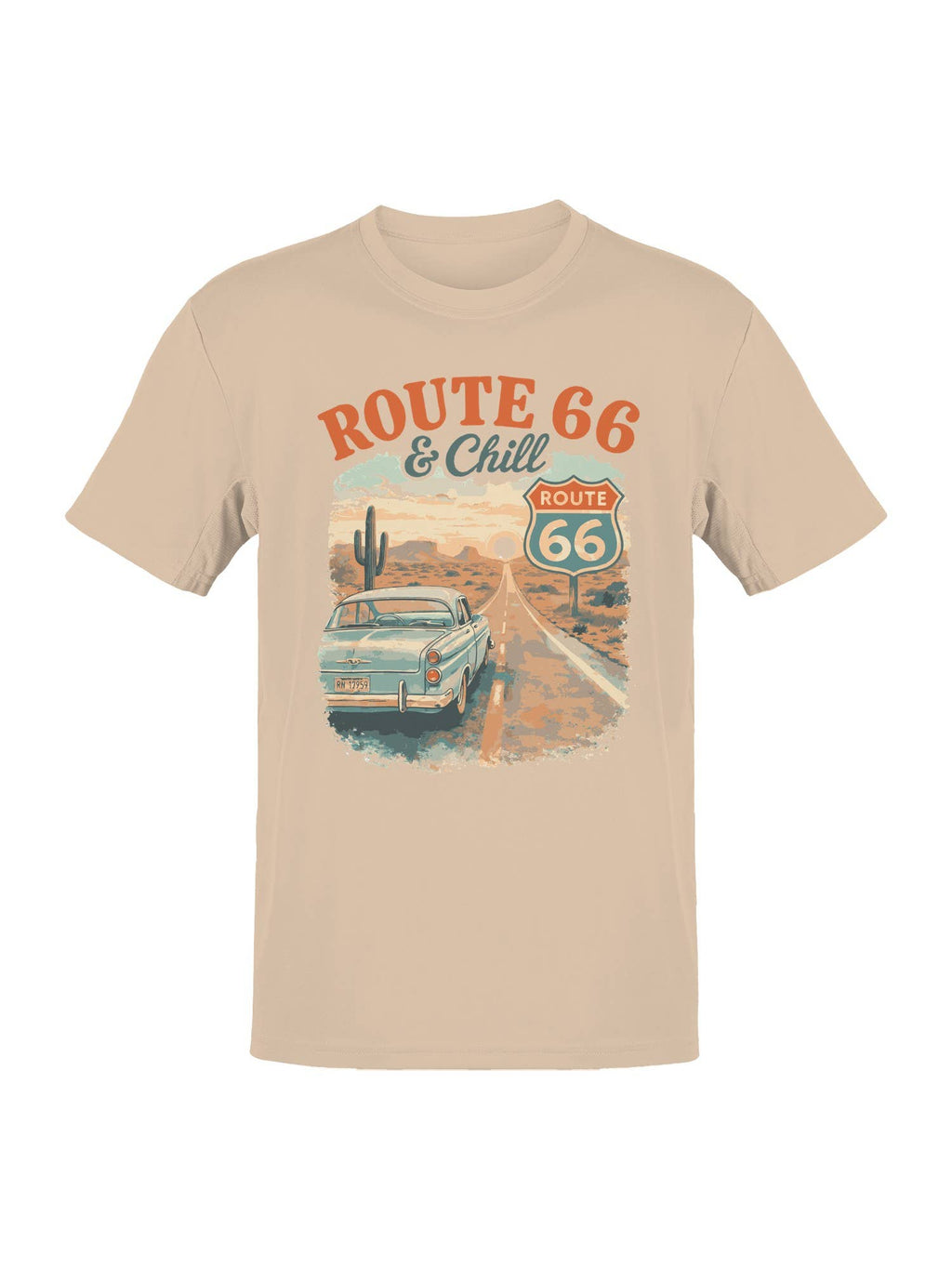 Roadtrip USA Route 66 Chill Vintage Vibe Men's - Adult & Kids T-Shirts, Sweatshirts & Hoodies apparel design preview 1