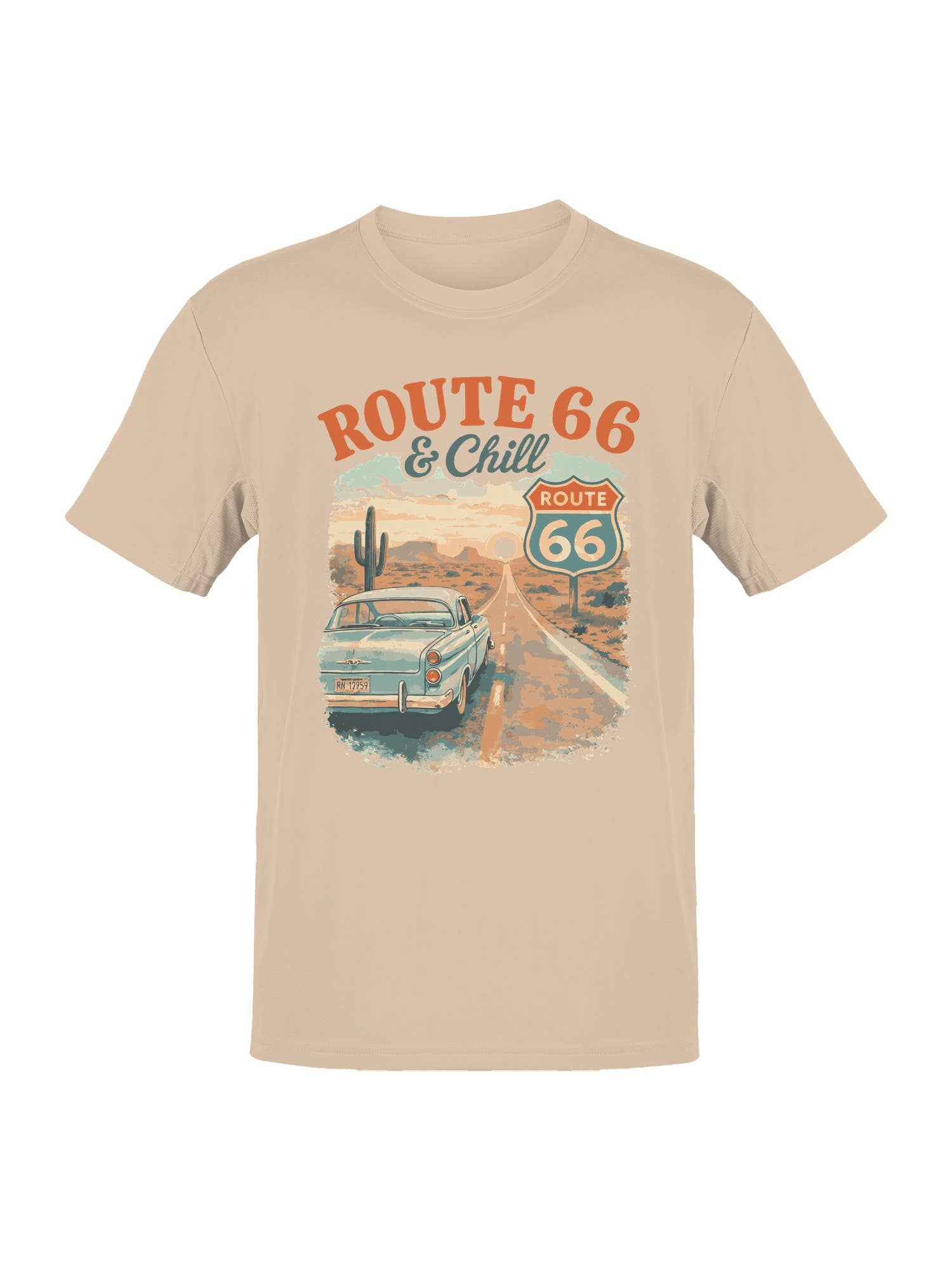 Roadtrip USA Route 66 Chill Vintage Vibe Men's - Adult & Kids T-Shirts, Sweatshirts & Hoodies apparel design preview 1