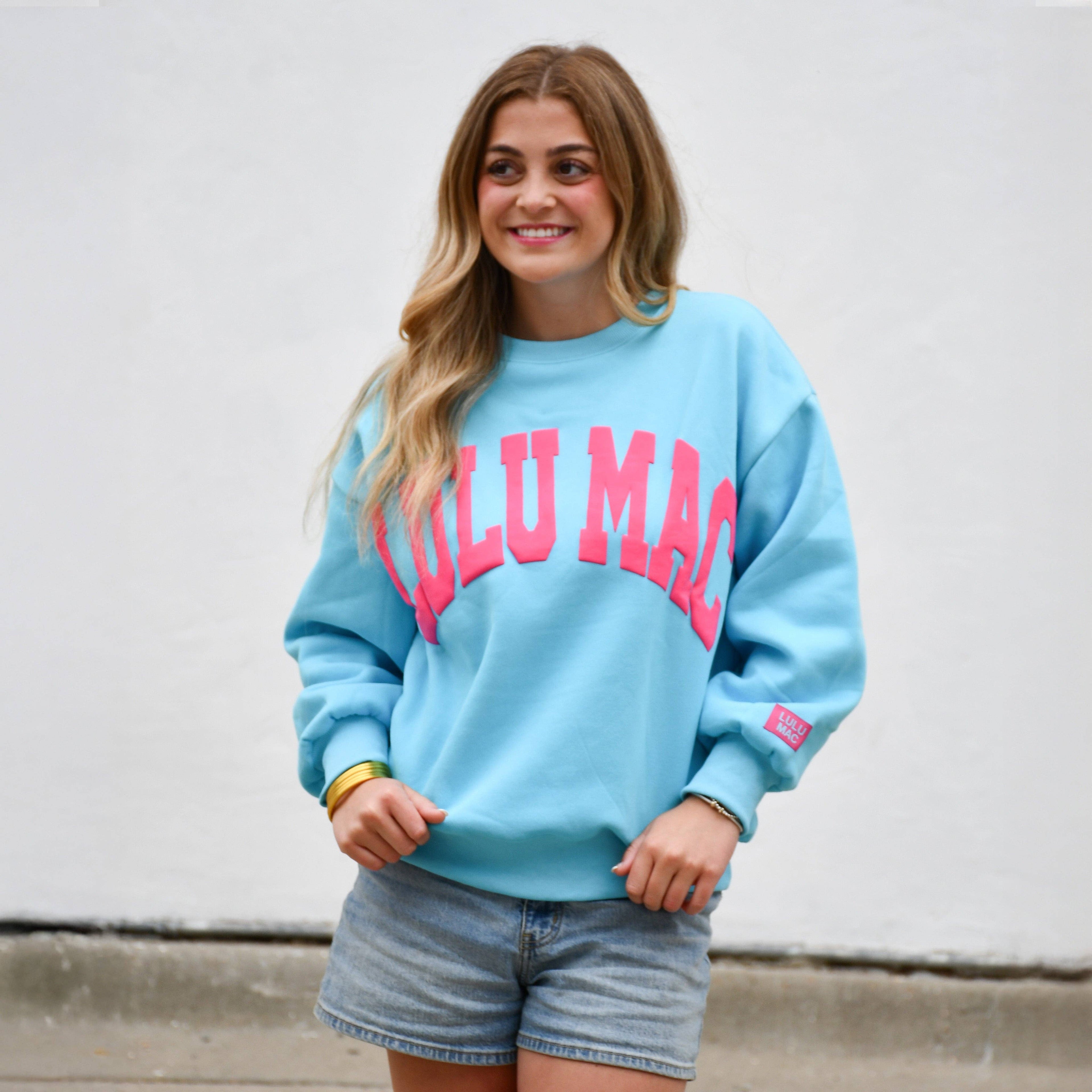LM-SW-1007 Blue/Hot Pink Puff - Adult & Kids T-Shirts, Sweatshirts & Hoodies apparel design preview 1