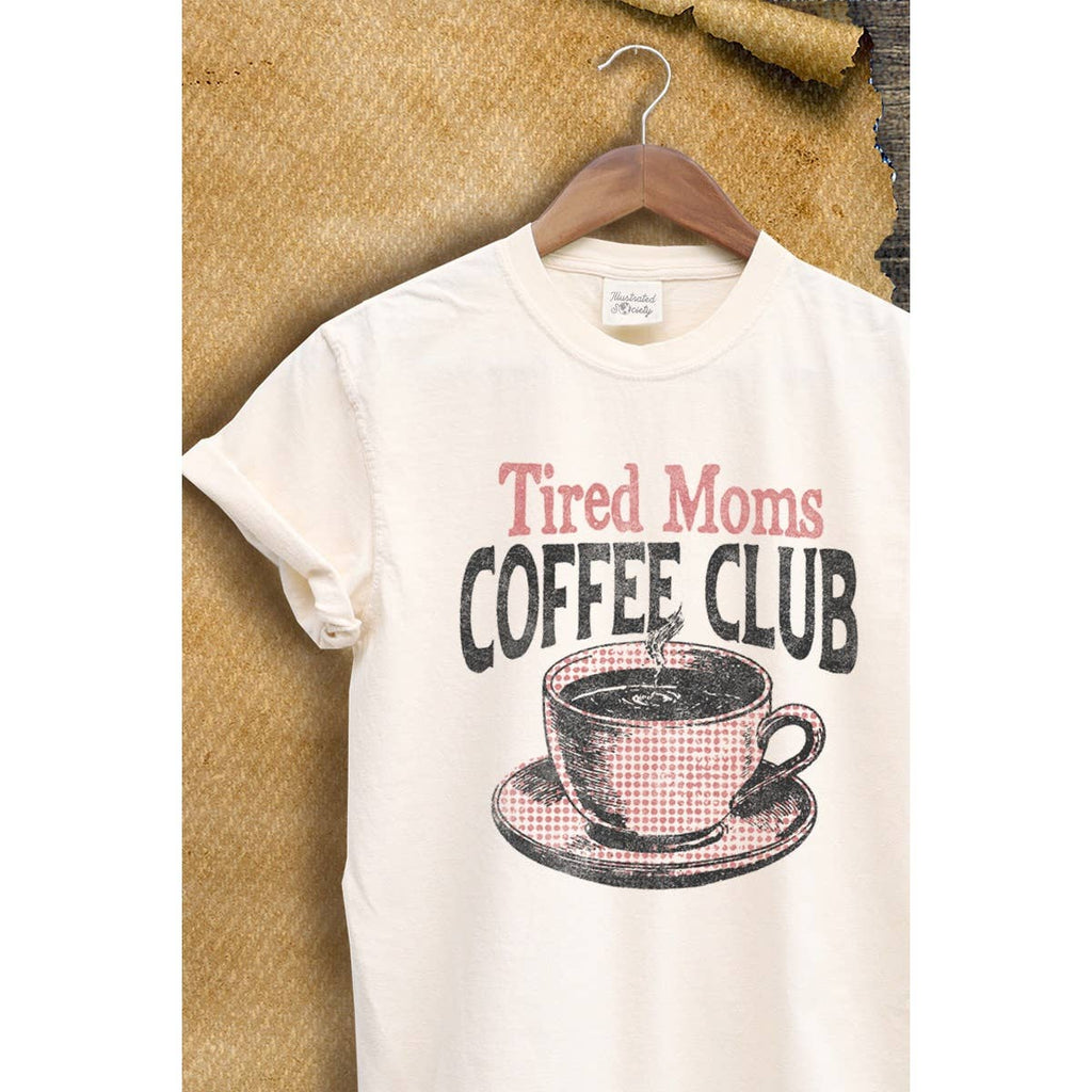 Tired Moms Coffee Club Graphic - Adult & Kids T-Shirts, Sweatshirts & Hoodies apparel design preview 1