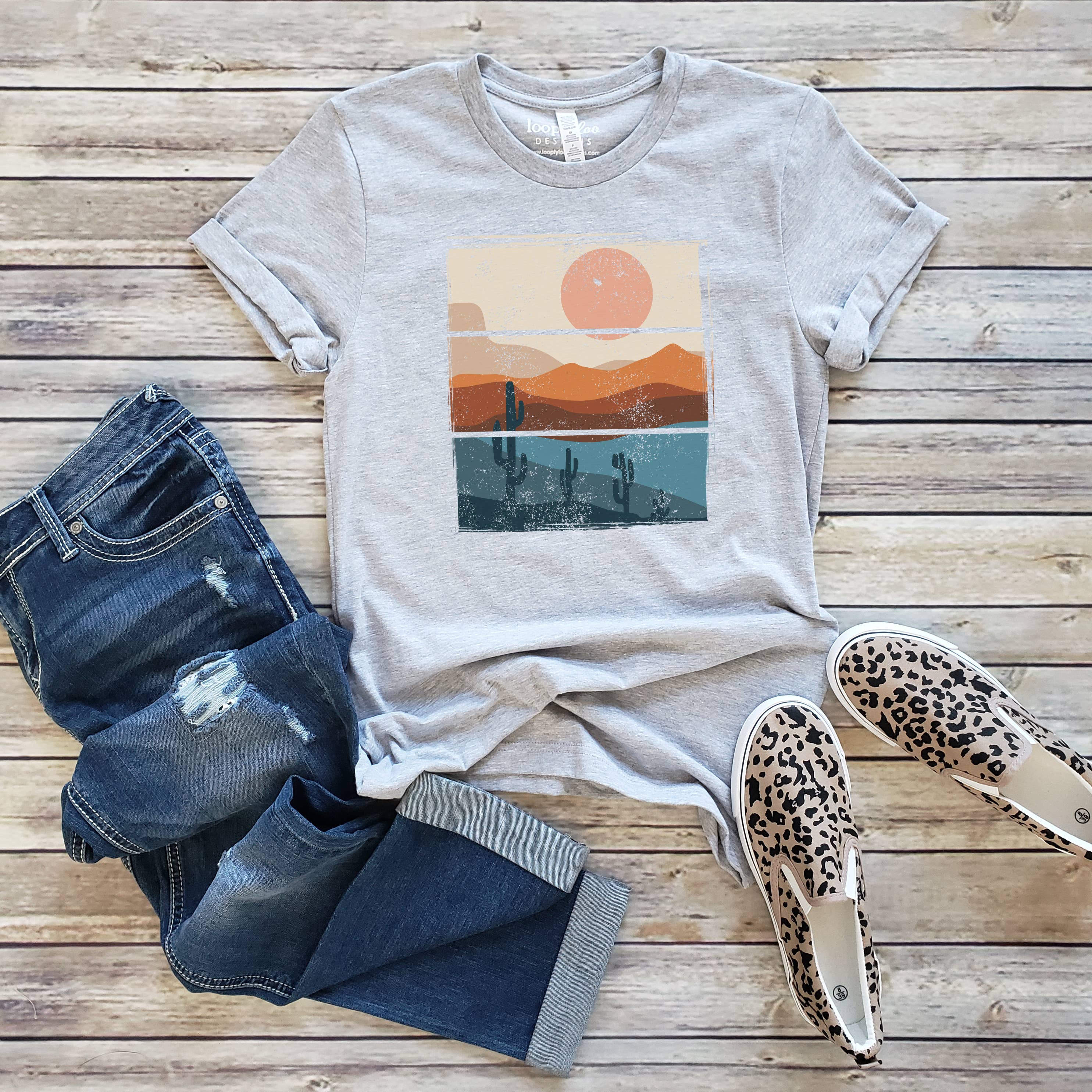 Desert Sunset Outdoor Sizes XS-2XL - Adult & Kids T-Shirts, Sweatshirts & Hoodies apparel design preview 1