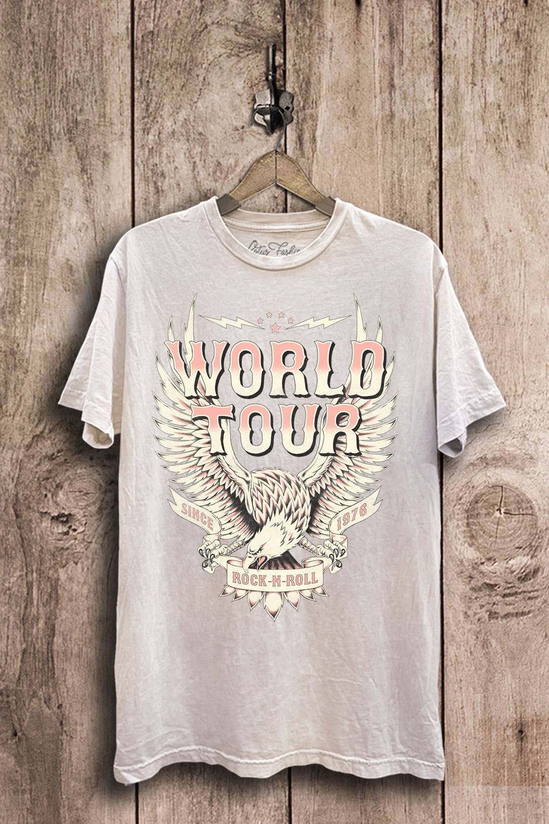World Tour Rock Roll Eagle Graphic Top - Adult & Kids T-Shirts, Sweatshirts & Hoodies apparel design preview 1