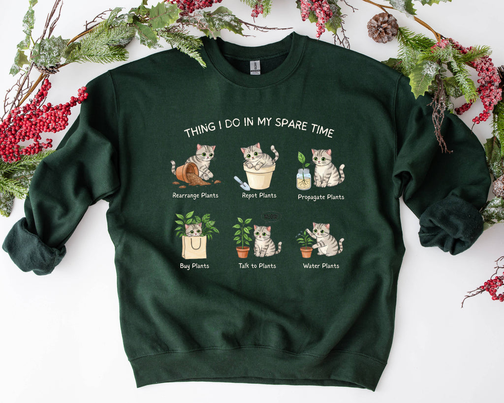 Things I Do in My Spare Time Plant Lover - Adult & Kids T-Shirts, Sweatshirts & Hoodies apparel design preview 1