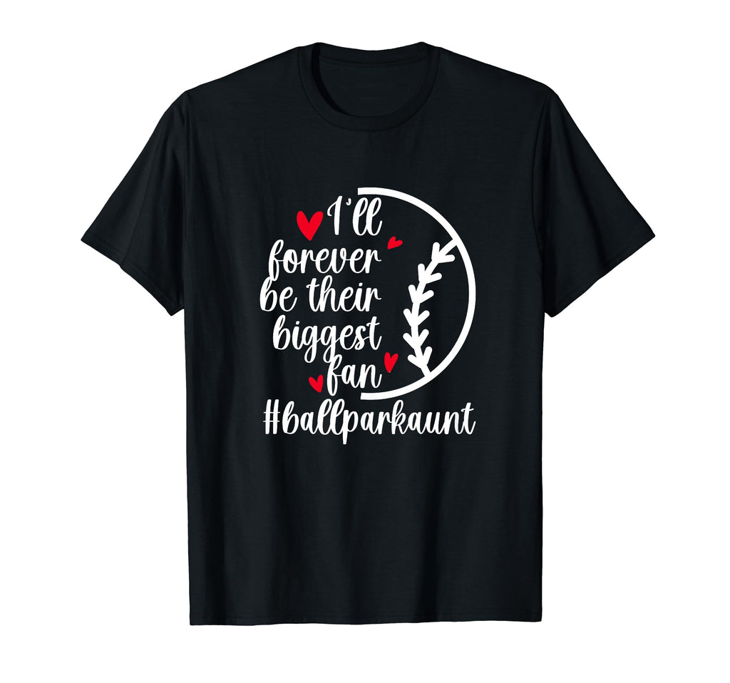 Their Biggest Fan Ballpark Aunt T-Shirt - Trendy Graphic for Adults - T-Shirt, Sweatshirt, Hoodie