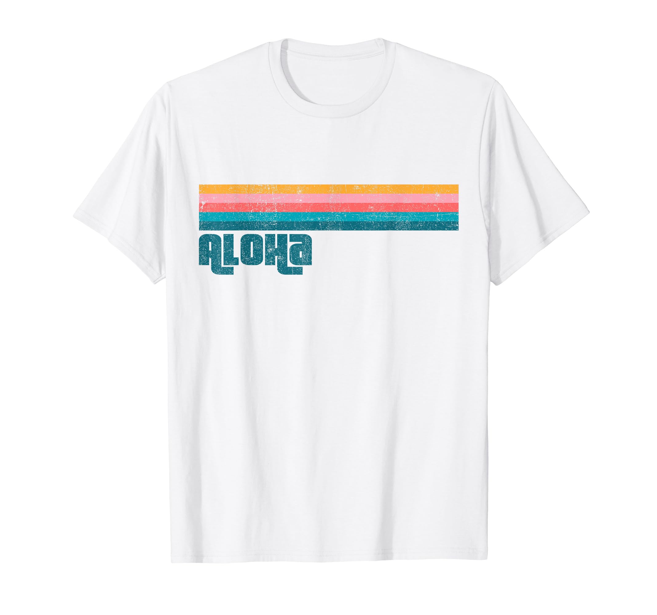 Aloha Hawaii Beach Summer Stripe T-Shirt - Streetwear Style Men Women - T-Shirt, Sweatshirt, Hoodie