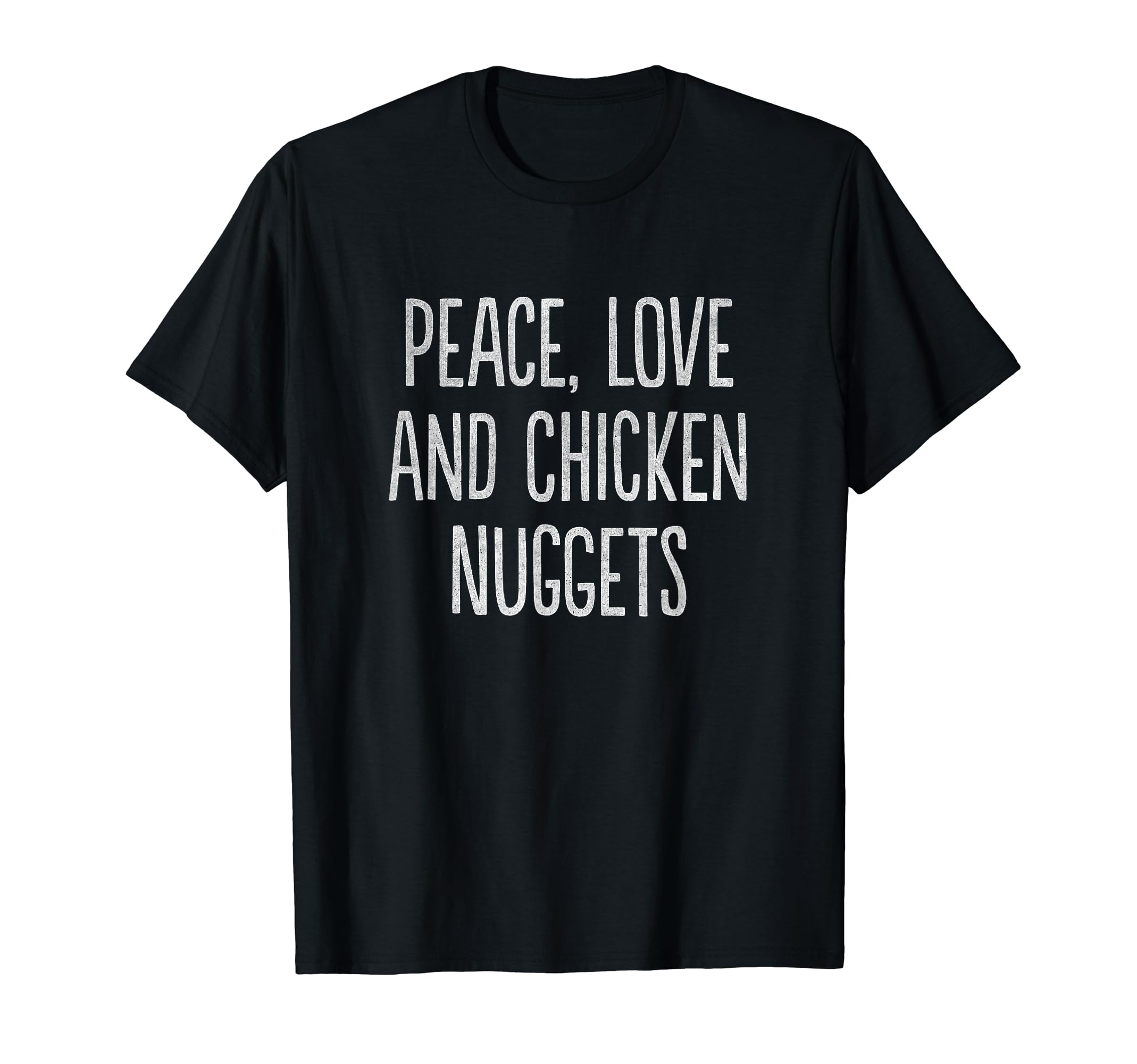 Distressed Peace Love And Chicken T-Shirt - Custom Art Print for Adults - T-Shirt, Sweatshirt, Hoodie