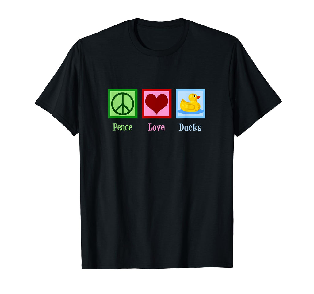 Peace Love Ducks T-Shirt - Minimalist Print Men Women - T-Shirt, Sweatshirt, Hoodie