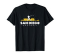 San Diego Baseball City Skyline T-Shirt - Streetwear Style for Adults - T-Shirt, Sweatshirt, Hoodie