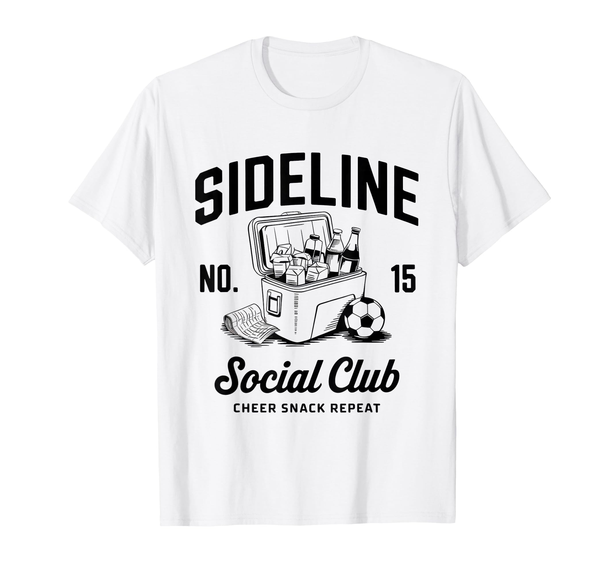 Sideline Social Club Soccer Mom Game T-Shirt - Novelty Apparel for Adults - T-Shirt, Sweatshirt, Hoodie