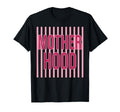 Motherhood Red Striped Typography T-Shirt - Trendy Graphic Unisex - T-Shirt, Sweatshirt, Hoodie