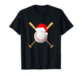 Baseball Pitcher Catcher Holiday Santa T-Shirt - Aesthetic Graphic Unisex - T-Shirt, Sweatshirt, Hoodie