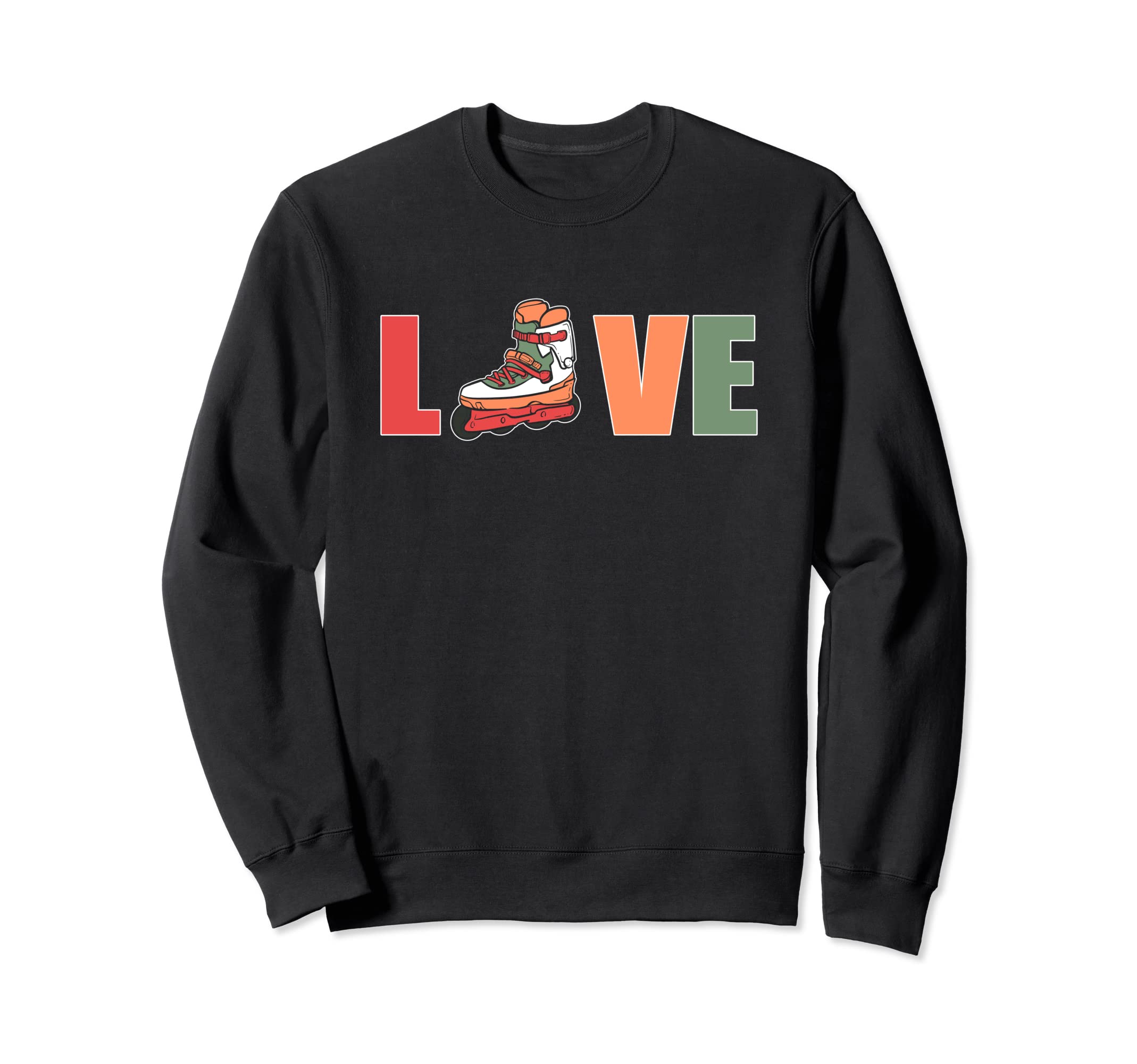 Roller Skating Roller Skate Love Sweatshirt - Minimalist Print for Adults - T-Shirt, Sweatshirt, Hoodie