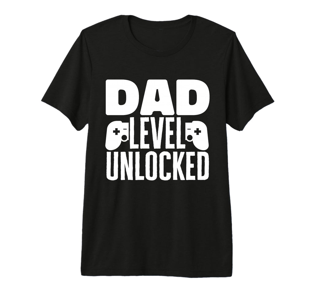 Mens Funny Dad Level Unlocked Fathers T-Shirt - Graphic Print Men Women - T-Shirt, Sweatshirt, Hoodie