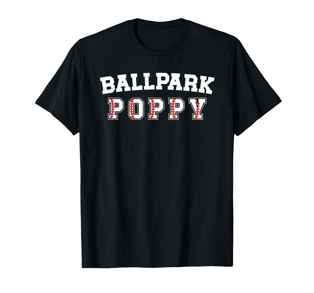 Ballpark Poppy Baseball Poppy T-Shirt - Minimalist Print Men Women - T-Shirt, Sweatshirt, Hoodie