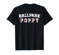 Ballpark Poppy Baseball Poppy T-Shirt - Minimalist Print Men Women - T-Shirt, Sweatshirt, Hoodie