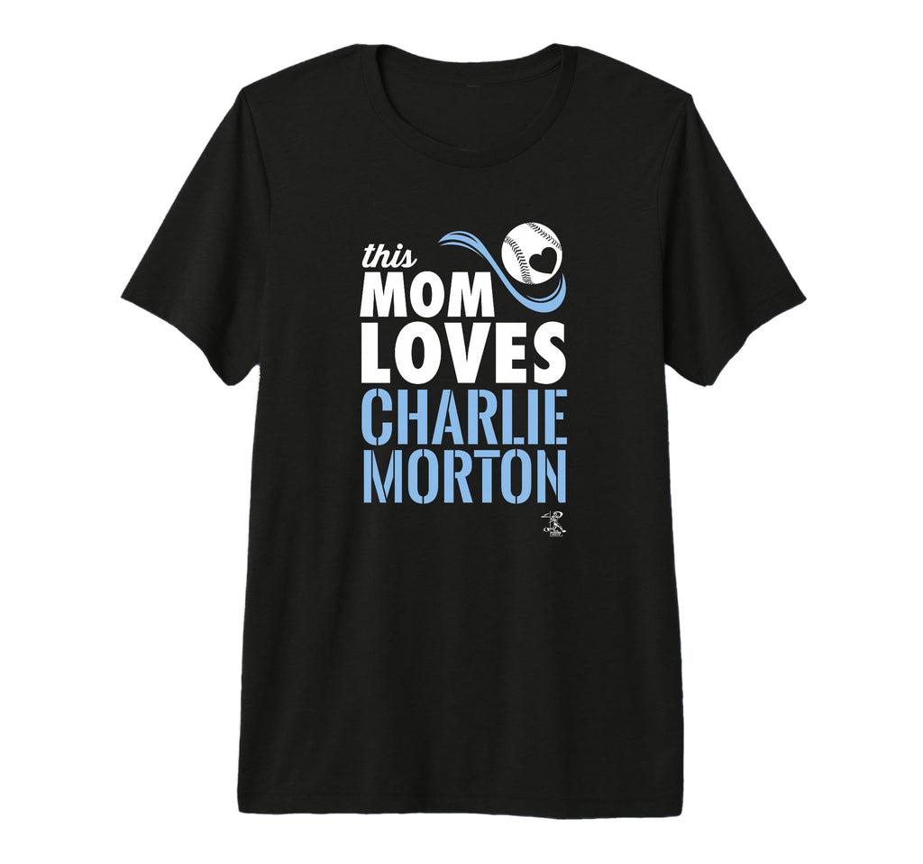 Charlie Morton This Mom Loves Tri Blend T-Shirt - Trendy Graphic Unisex - T-Shirt, Sweatshirt, Hoodie