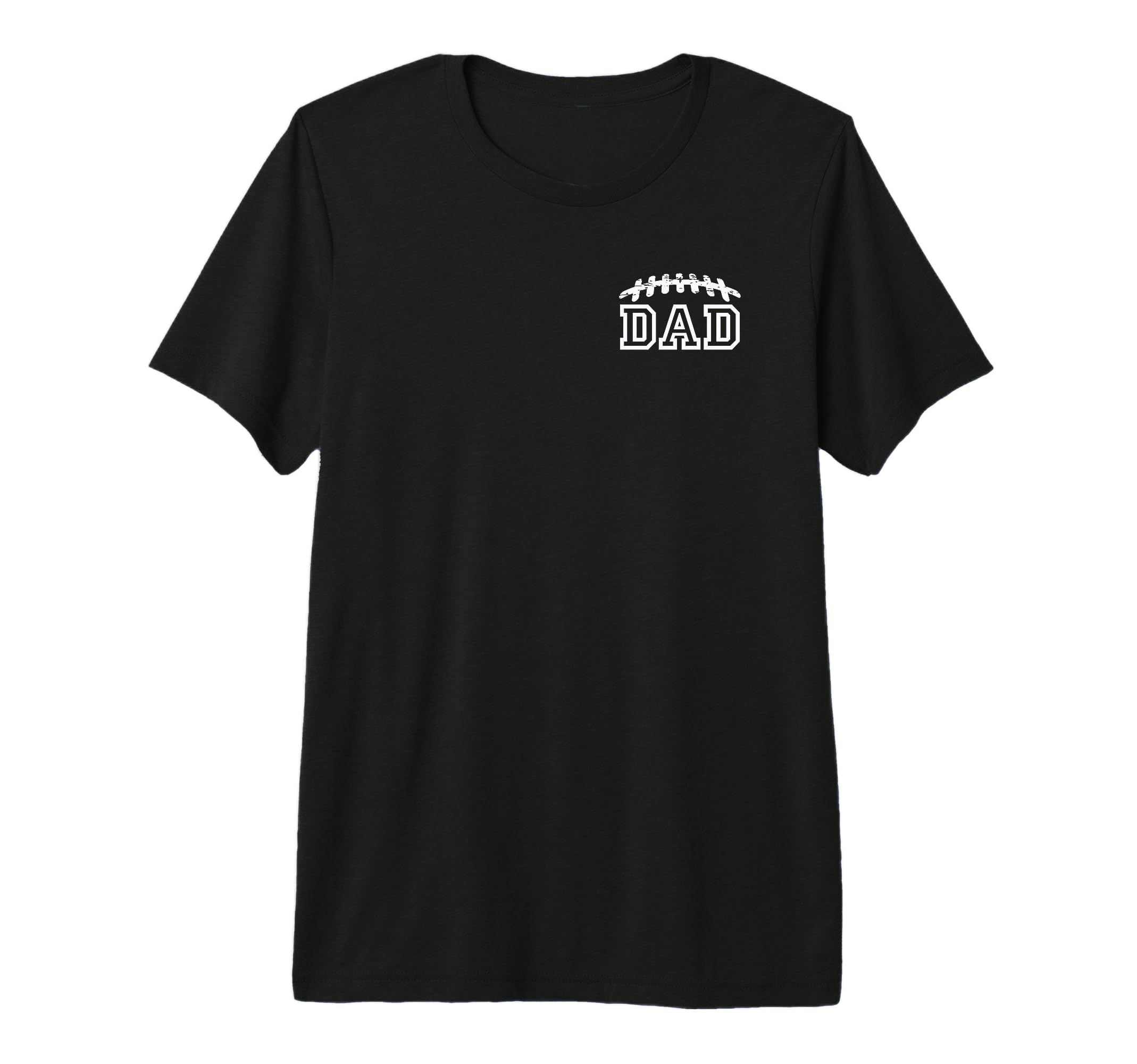 Minimal Football Dad Chest Logo Game T-Shirt - Unique Graphic for Adults - T-Shirt, Sweatshirt, Hoodie