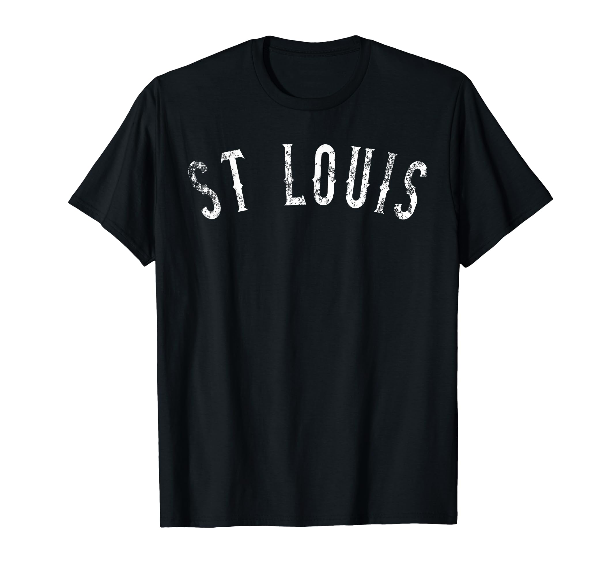 St Louis Distressed Text Sl T-Shirt - Streetwear Style for Adults - T-Shirt, Sweatshirt, Hoodie