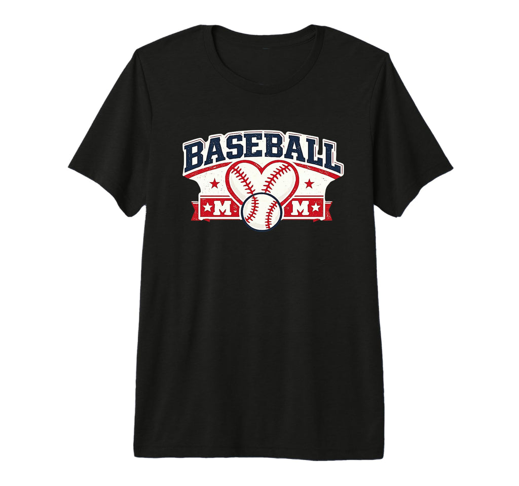 Proud Baseball Moms Squad Little T-Shirt - Casual Everyday Wear Unisex - T-Shirt, Sweatshirt, Hoodie
