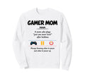 Gamer Mom Definition Gifts Sweatshirt - Custom Art Print for Adults - T-Shirt, Sweatshirt, Hoodie