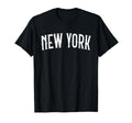 New York City Ny White Distressed Text T-Shirt - Minimalist Print Unisex - T-Shirt, Sweatshirt, Hoodie