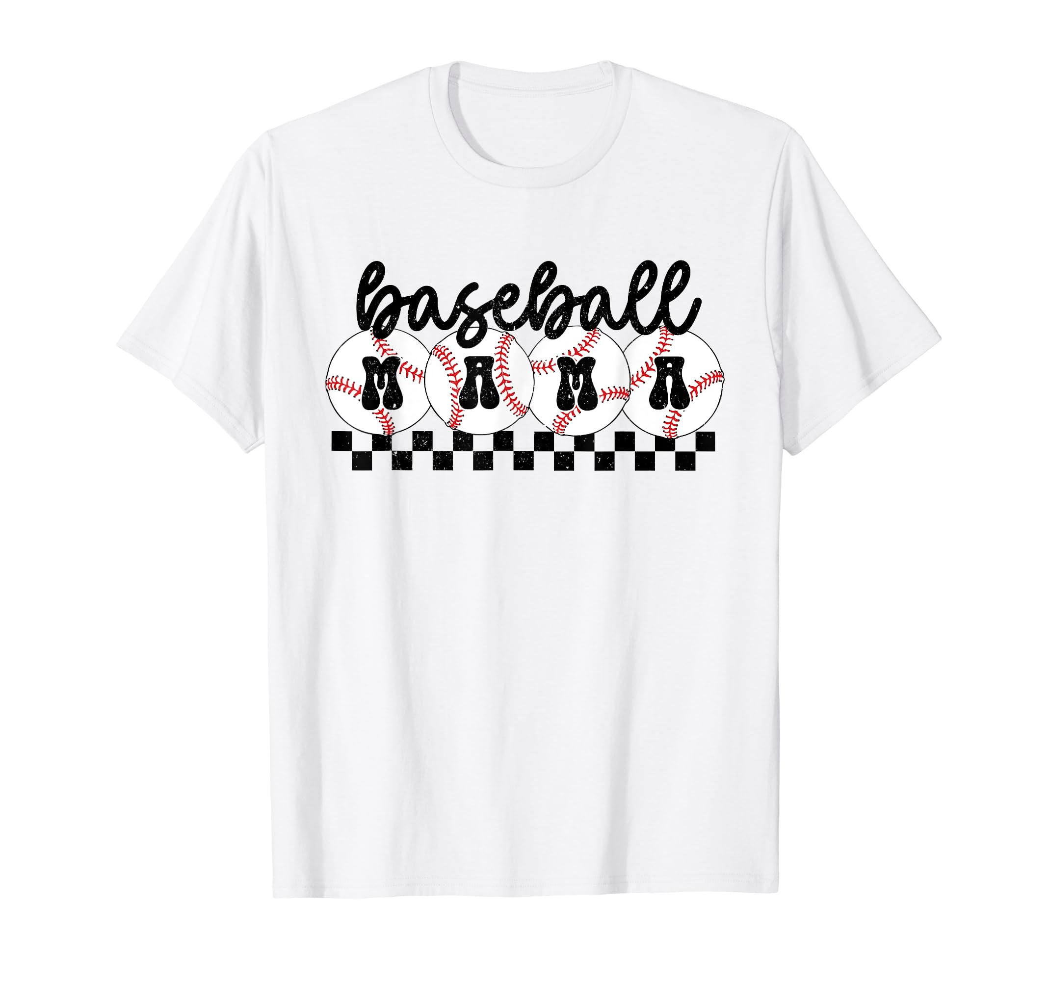 Baseball Mama Groovy Baseball Mom T-Shirt - Fun Novelty Design for Adults - T-Shirt, Sweatshirt, Hoodie